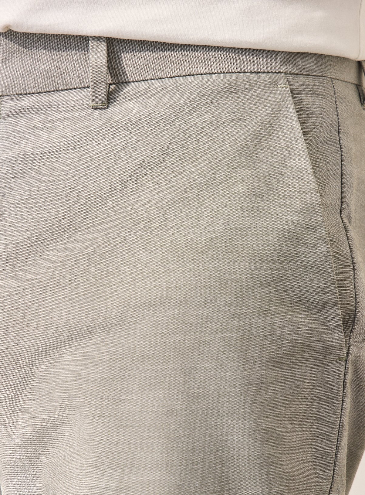 UNION WORKS Pale Green Tailored Trousers  40R - Image 5 thumbnail